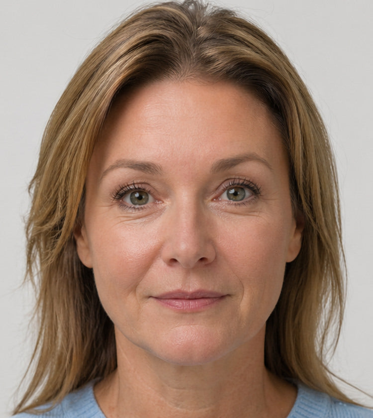 Botox after photo showing smoother forehead wrinkles and a refreshed upper-face result at Fix Studios Cincinnati Mason OH.