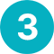 Blue circle with the number 3 inside