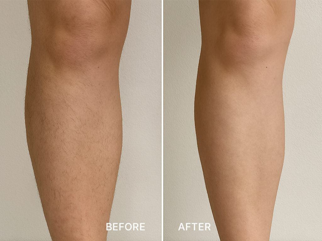Diolaze laser hair removal before and after at Fix Studios Cincinnati Mason OH